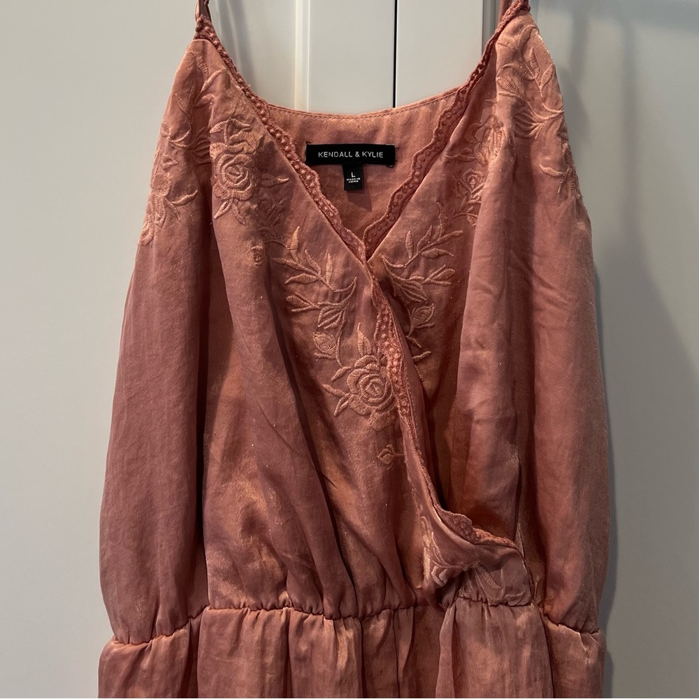 Kendall and Kylie embroidered lace romper pac sun sz Lg - Picture 8 of 8
